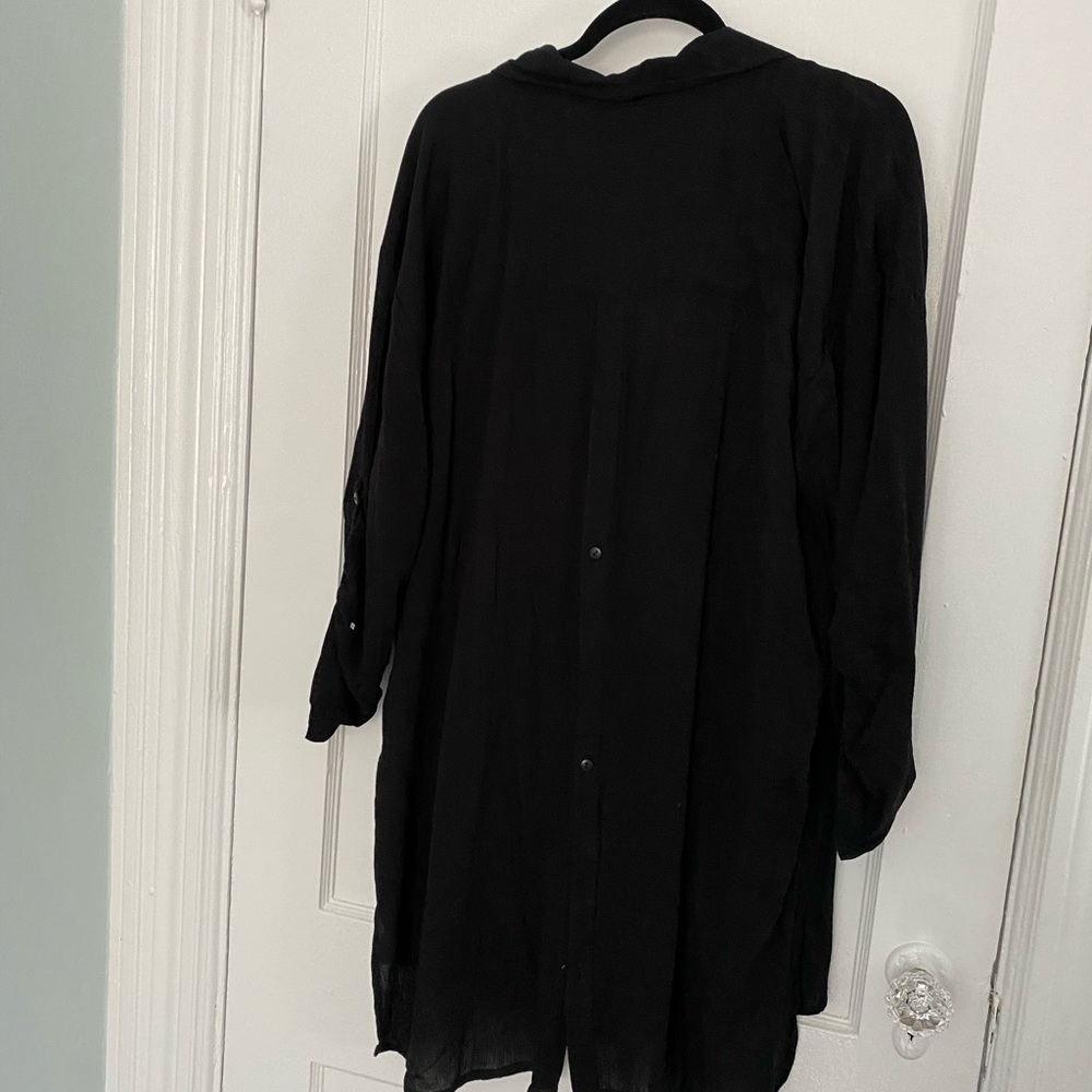 Swimsuits For All High-low sheer button front coverup Size 18 / 20 NEW - Picture 6 of 8